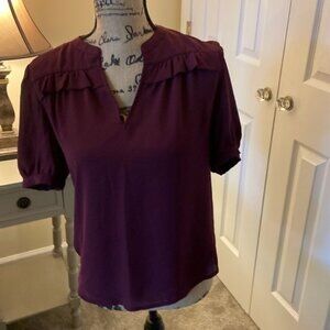 Ann Taylor Burgundy Blouse